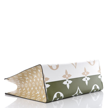 Louis Vuitton Monogram Giant Onthego GM Kaki Beige 5 of 11