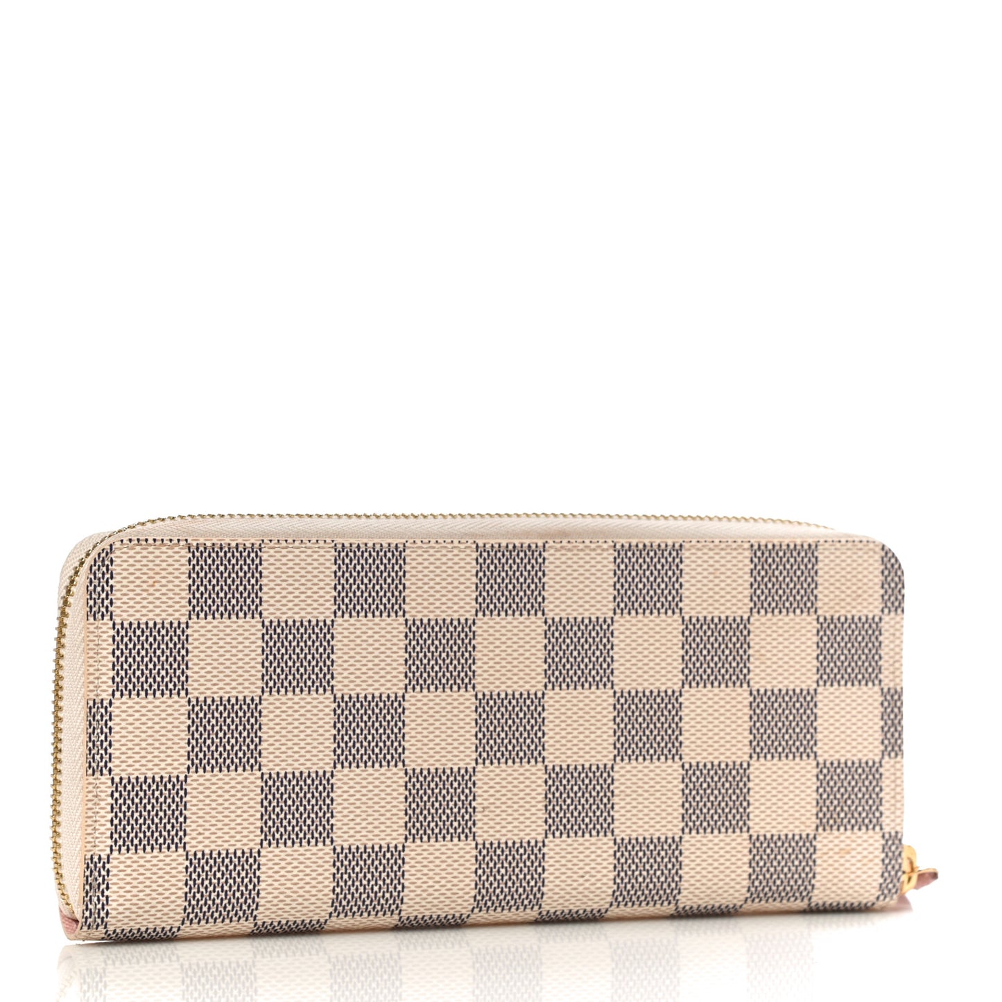 Damier Azur Clemence Wallet Rose Ballerine