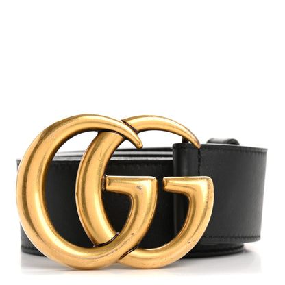 Gucci Calfskin Double G 40mm Belt 80 32 Black 1 of 7