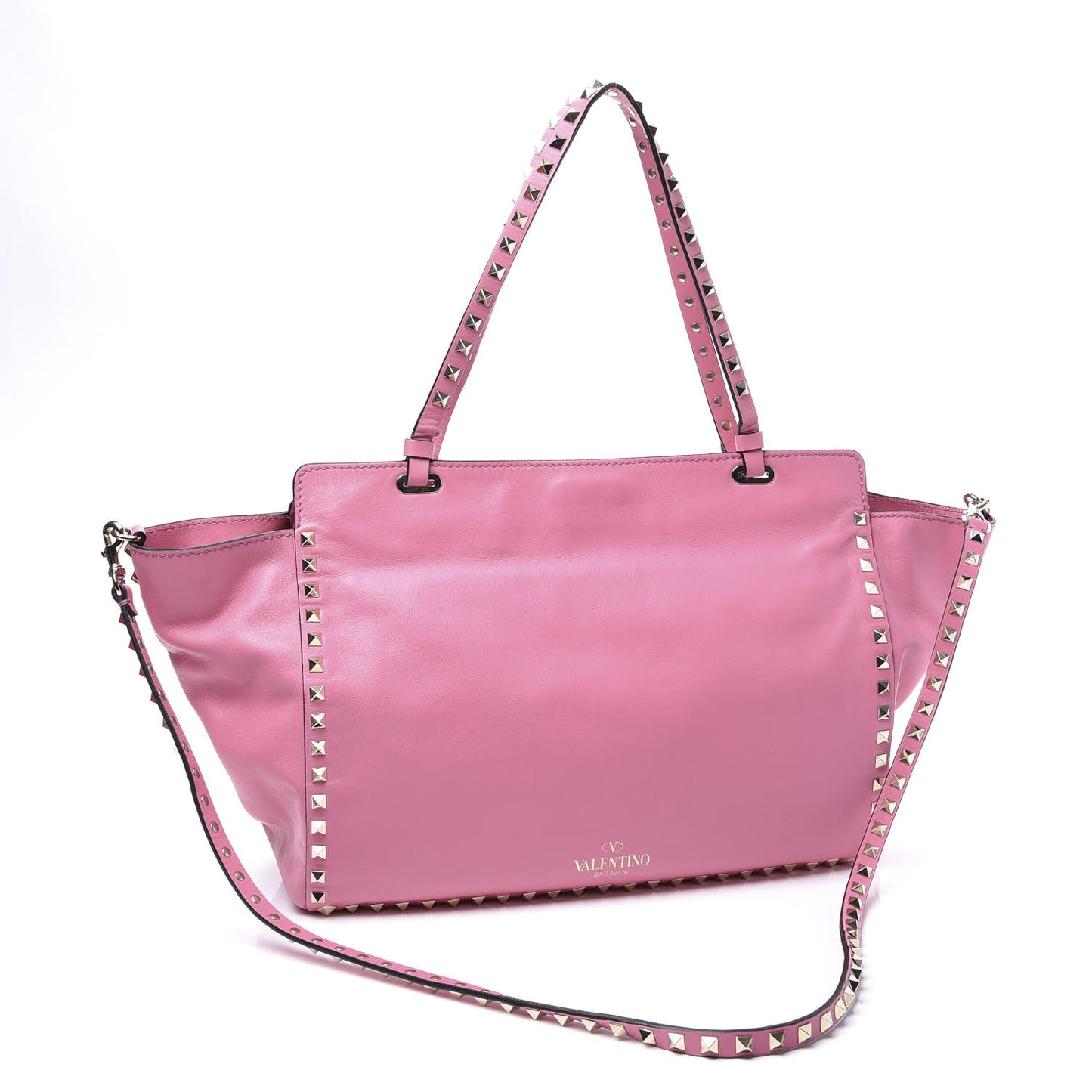 Vitello Medium Rockstud Tote Ninphea