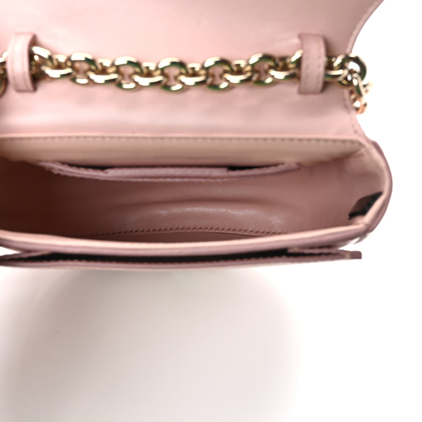 Calfskin Vela Crossbody Flap Bag Antique Rose