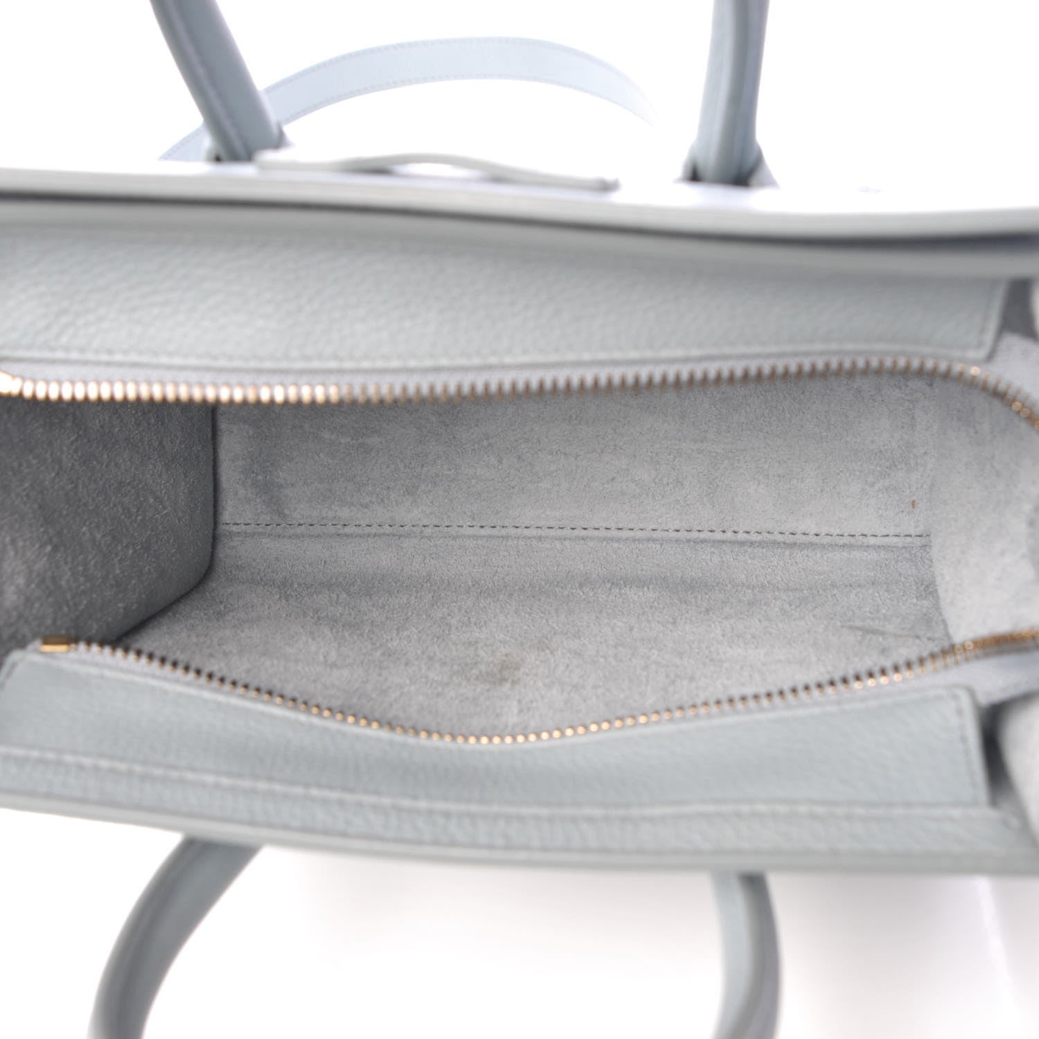 Celine Drummed Calfskin Nano Luggage Cloud 6 of 9