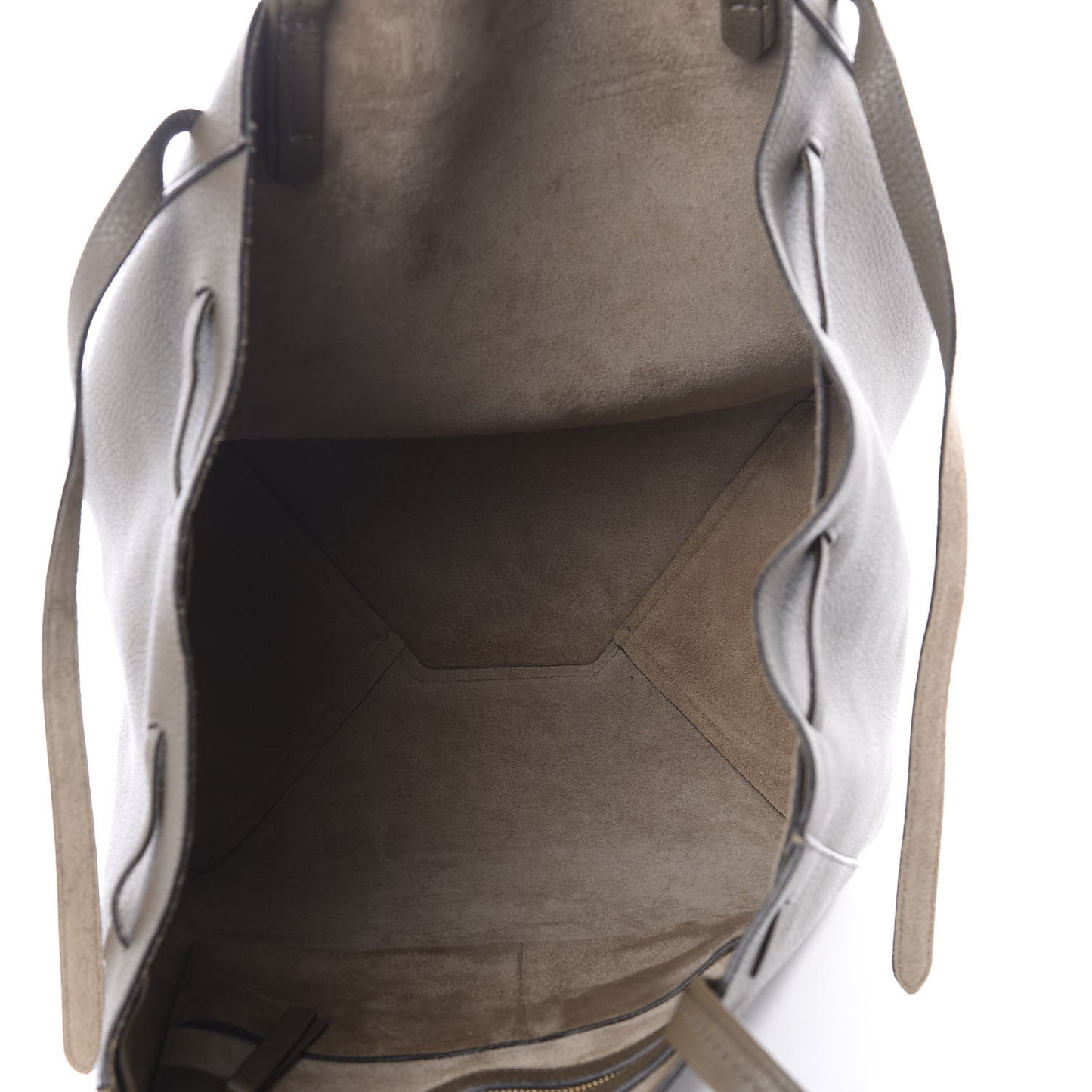 Soft Grained Calfskin Medium Belt Cabas Phantom Taupe