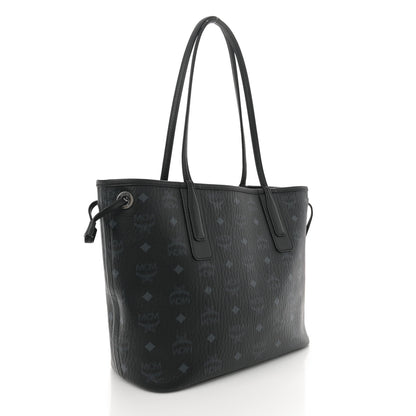 MCM Visetos Small Liz Reversible Shopper Tote Black 4 of 15