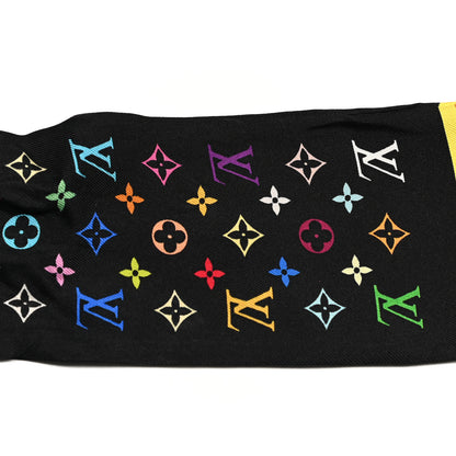 Louis Vuitton Silk Monogram Multicolor Bandeau Black 3 of 3