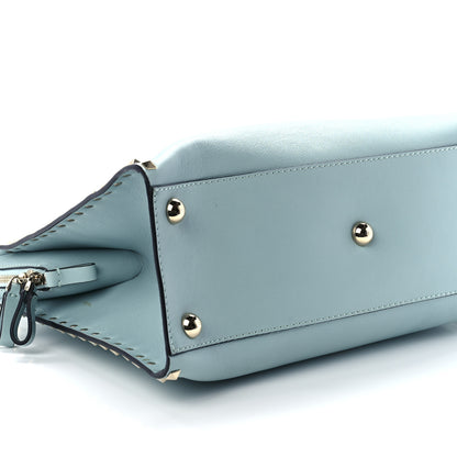 Valentino Garavani Vitello Rockstud Dome Shopper Baby Blue 7 of 8
