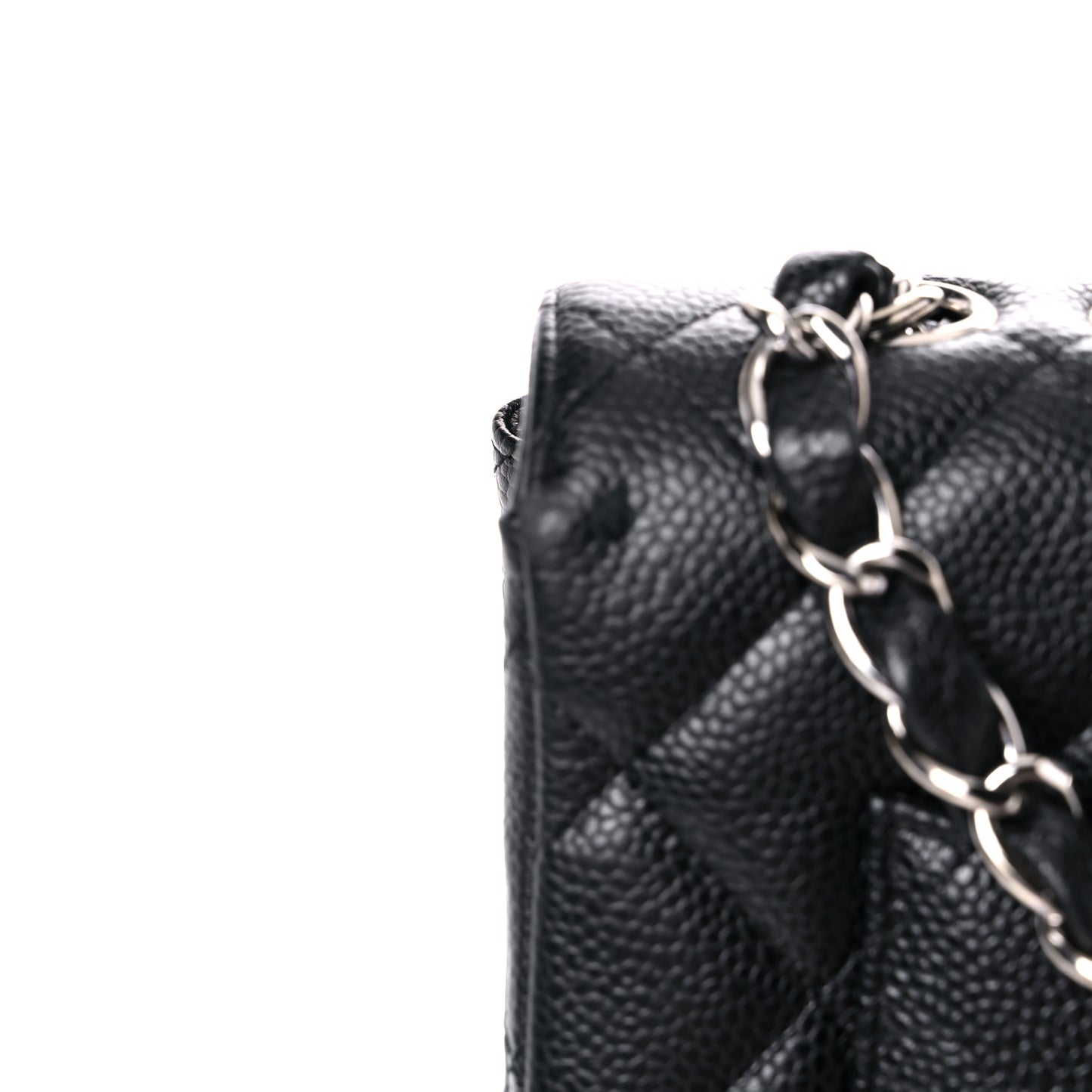 Caviar Quilted Jumbo Single Flap Black