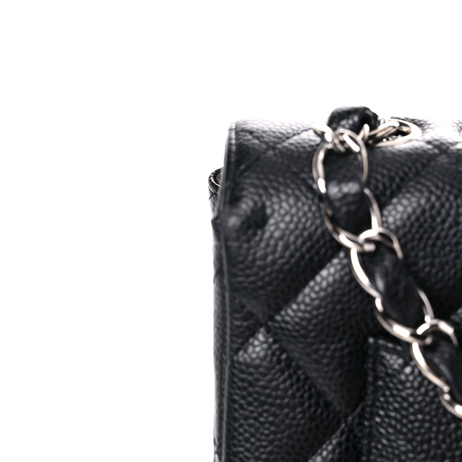 Chanel Caviar Quilted Jumbo Single Flap Black 21 of 24