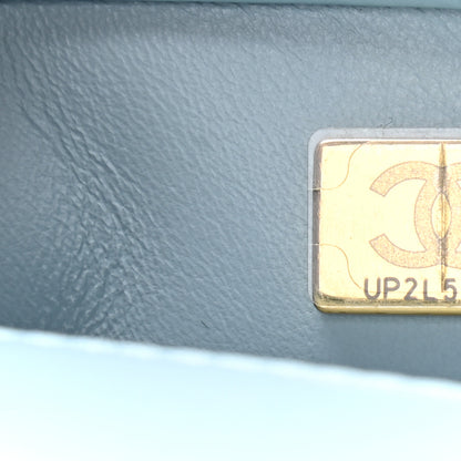 Chanel Lambskin Enamel Quilted Pending CC Mini Square Flap Light Blue 4 of 9