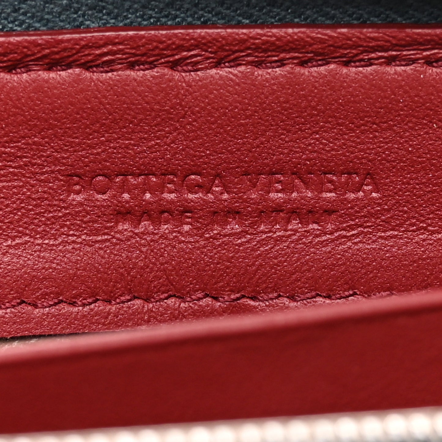 Nappa Intrecciato Zip Around Wallet Blue