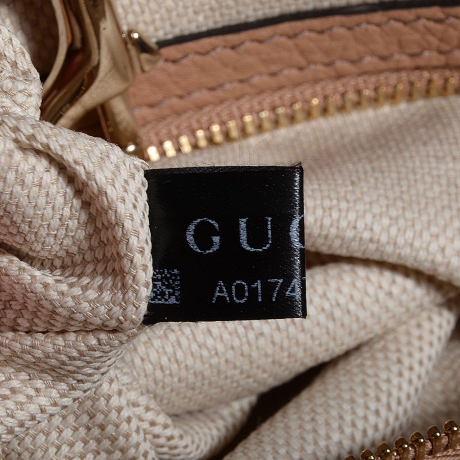 Gucci Pebbled Calfskin Medium Soho Chain Shoulder Bag Rose Beige 9 of 9