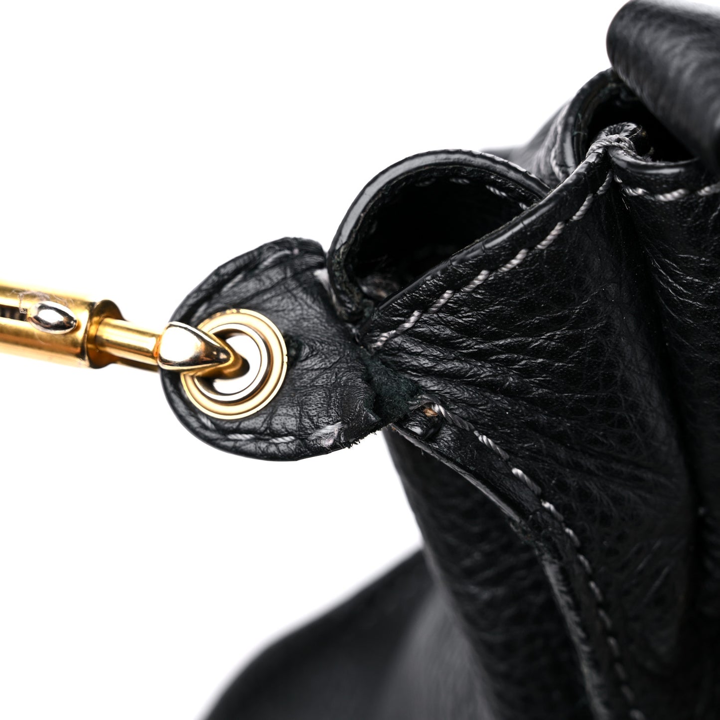 Calfskin Medium Marcie Satchel Black