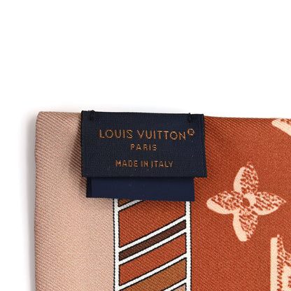 Louis Vuitton Silk Monogram Fall For You Bandeau Brown 3 of 3
