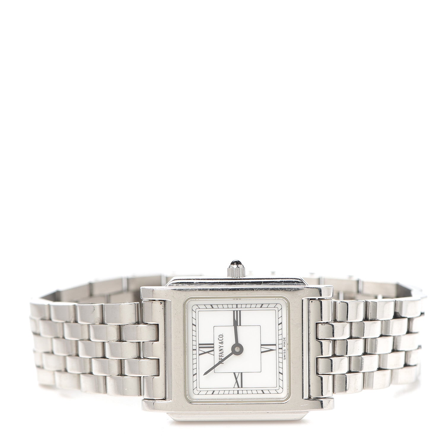 Tiffany Stainless Steel 24mm Classic Square Quartz Watch 2 of 6