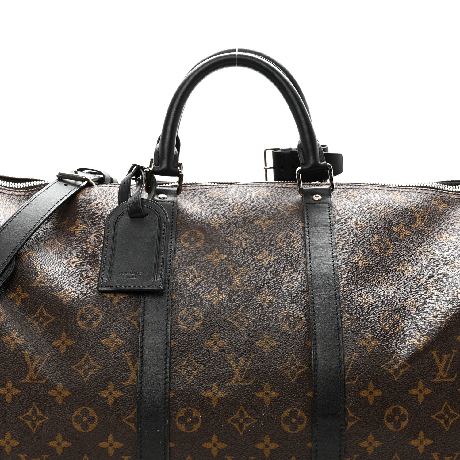 Louis Vuitton Monogram Macassar Keepall Bandouliere 55 8 of 12
