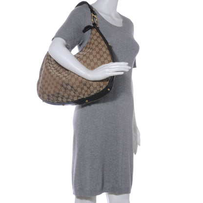 Gucci Monogram Interlocking Medium Hobo Ebony 2 of 8