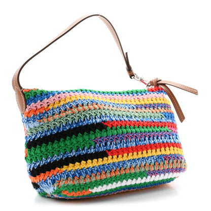 Miu Miu Fabric Crochet Pouch Multicolor 3 of 11