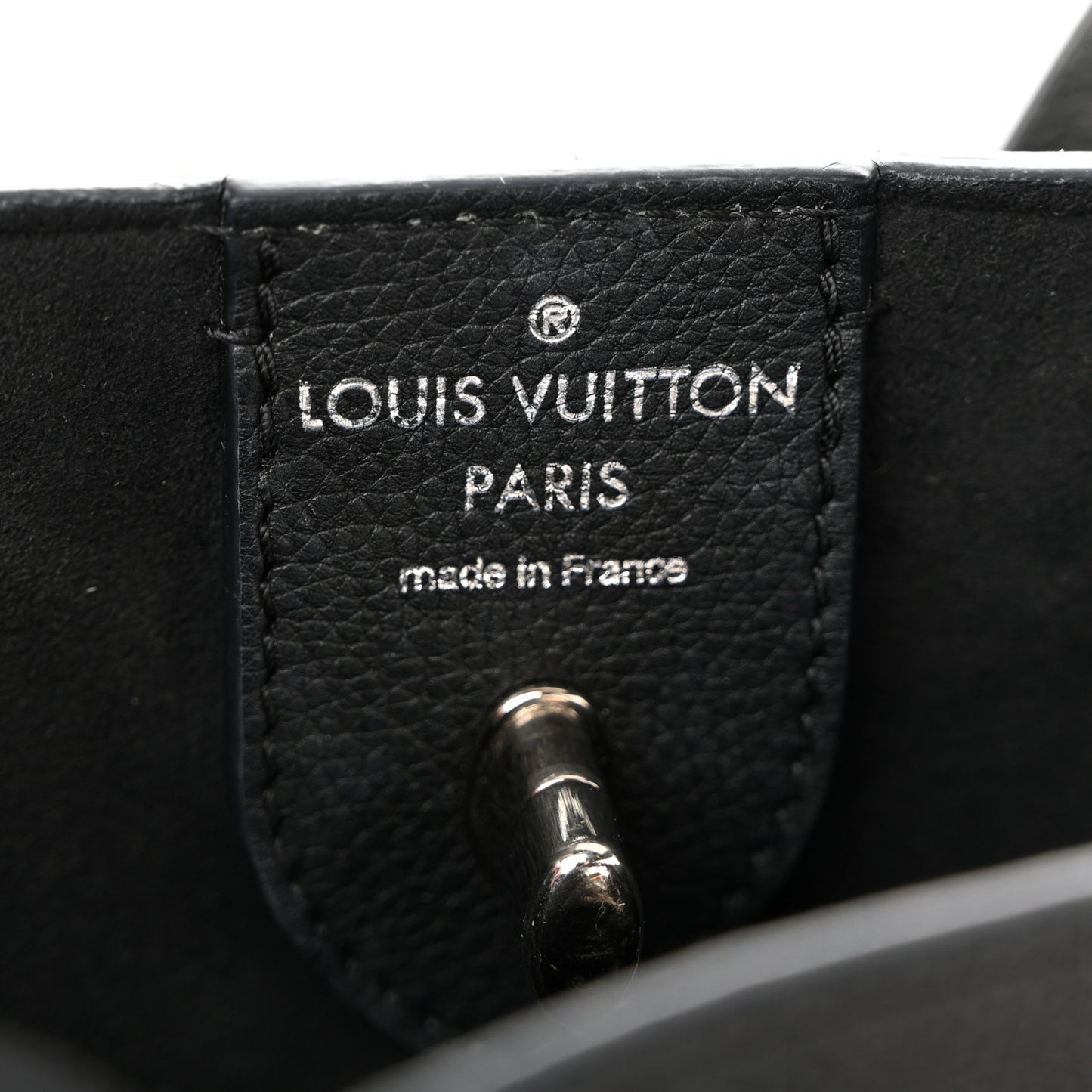 Calfskin Lockme Cabas Black