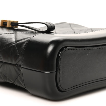 Chanel Aged Calfskin Quilted Small Gabrielle Hobo Black 9 of 11