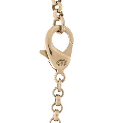 Chanel Pearl Bead Enamel CC Long Necklace Black Gold 4 of 4