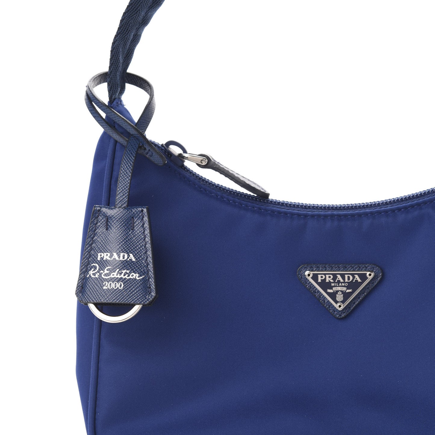 Tessuto Nylon Mini Re-Edition 2000 Bag Bluette