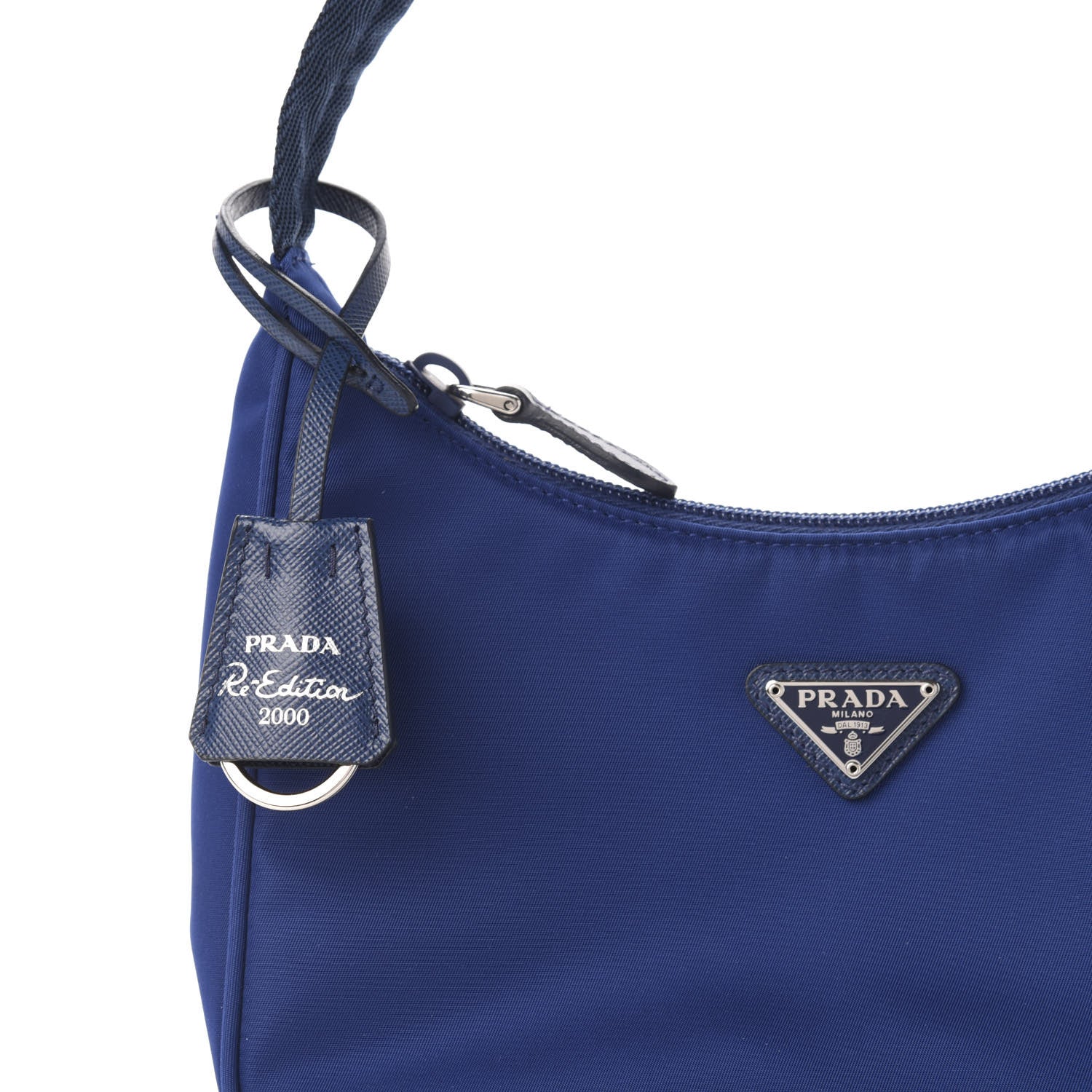 Prada Tessuto Nylon Mini Re-Edition 2000 Bag Bluette 10 of 11