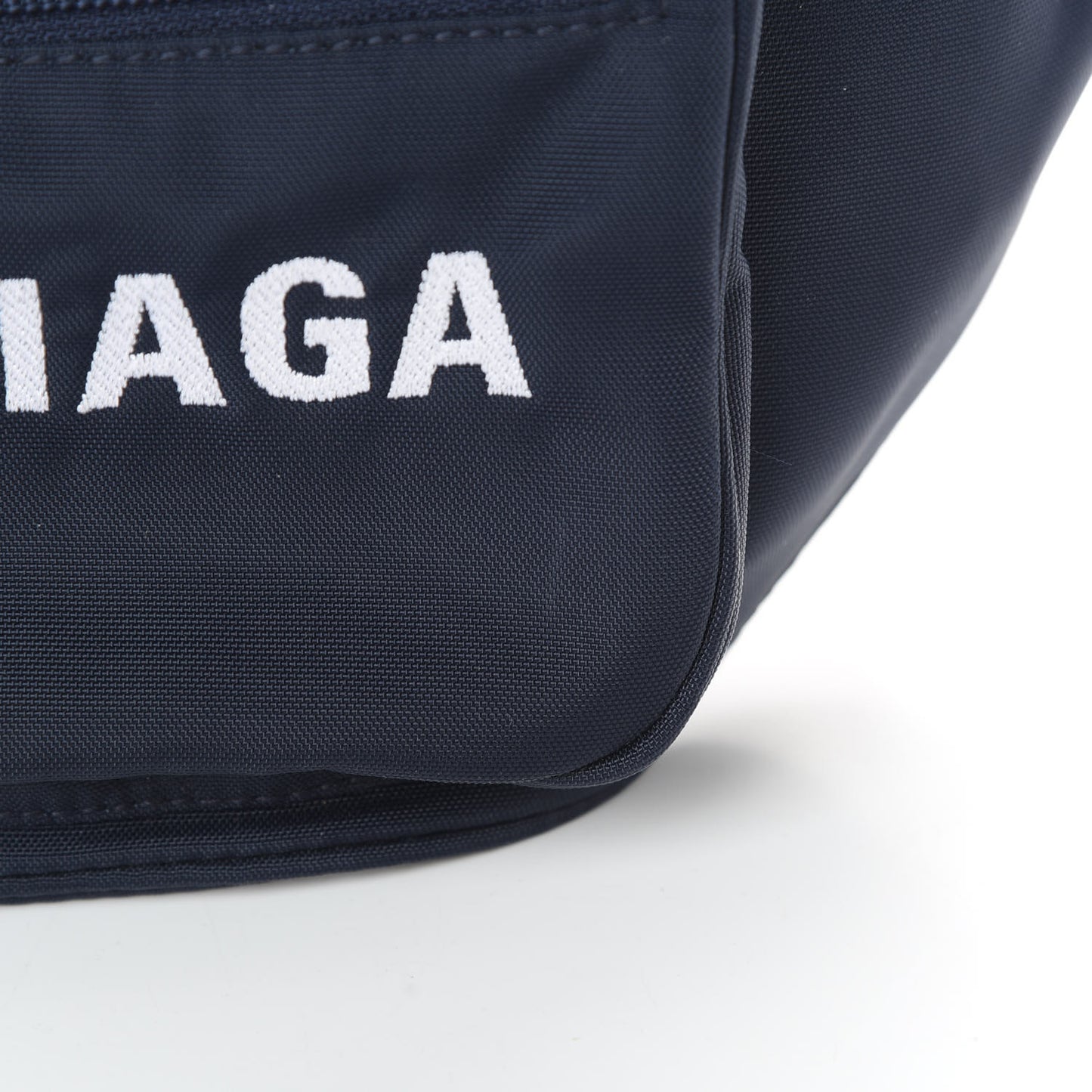 Sport Nylon Logo Embroidered Wheel Beltpack Navy Blue Red
