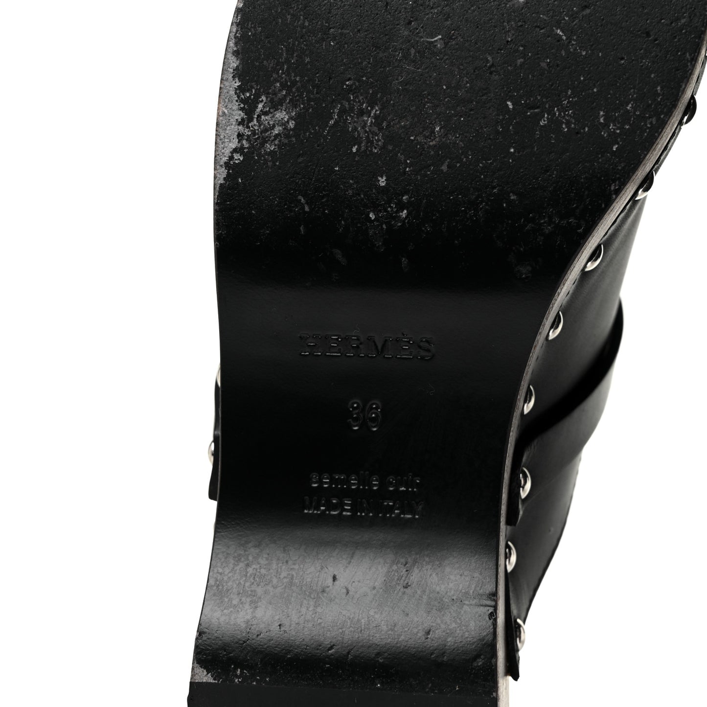 Calfskin Carlotta Mules 36 Black