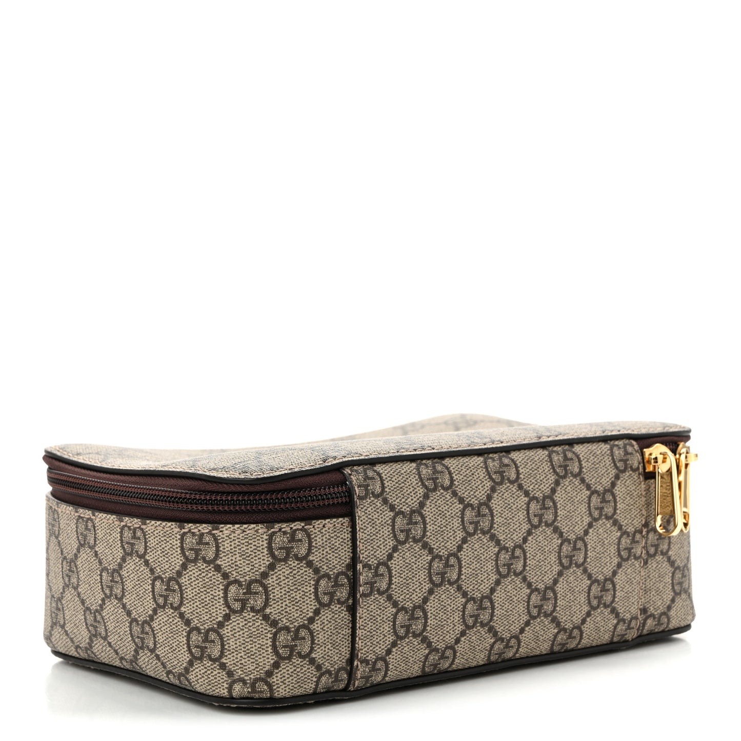 GG Supreme Monogram Mini Packing Cube Beige Ebony New Acero