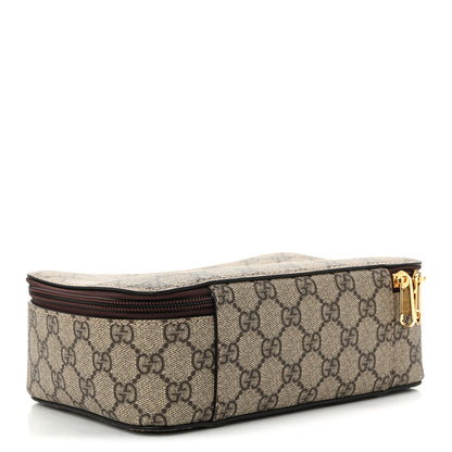 Gucci GG Supreme Monogram Mini Packing Cube Beige Ebony New Acero 4 of 11