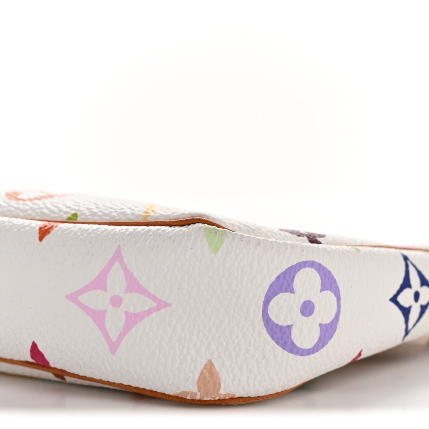 Monogram Multicolor Pochette Accessories White