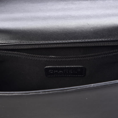 Chanel Lambskin Quilted New Medium Boy Flap Black 12 of 13