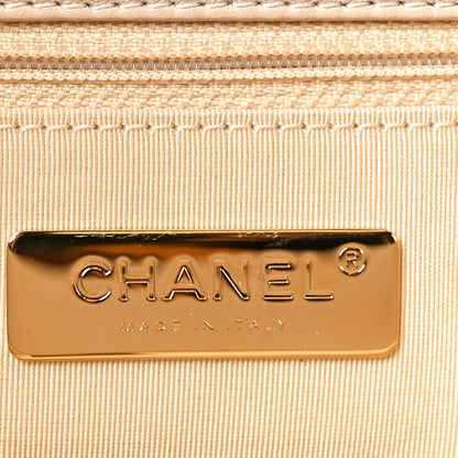 Chanel Lambskin Quilted Maxi Chanel 19 Flap Beige 6 of 10