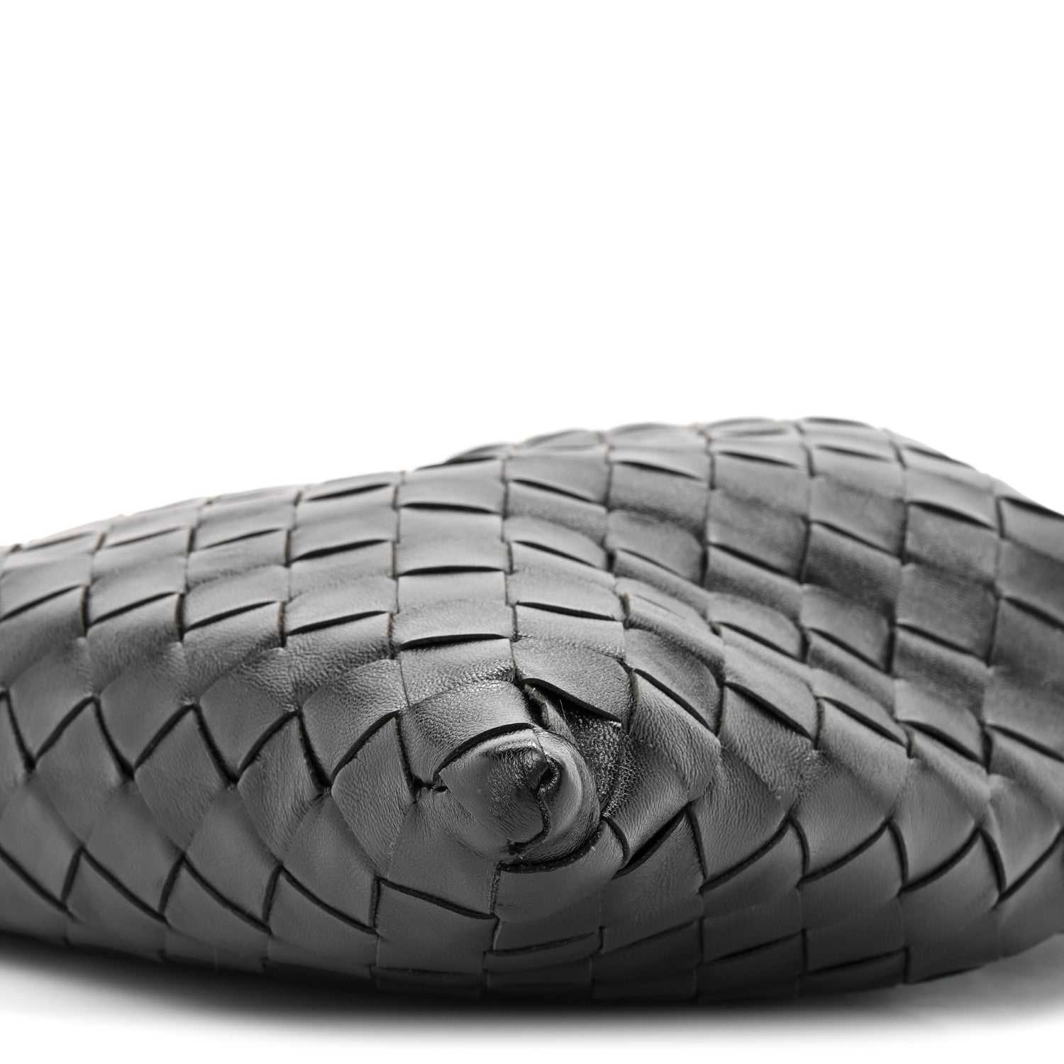 Bottega Veneta Calfskin Intrecciato Mini Hop Black 9 of 10