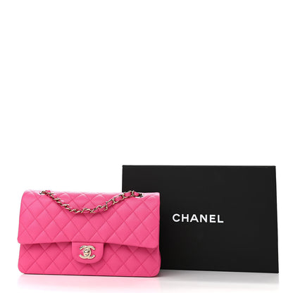 Chanel Caviar Quilted Medium Double Flap Dark Pink 10 of 10