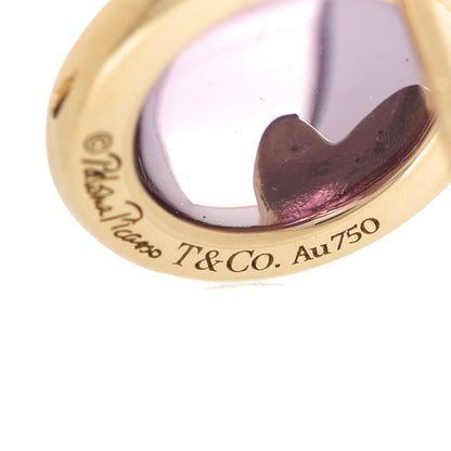 Tiffany 18K Yellow Gold Amethyst Paloma Picasso Olive Leaf Earrings 4 of 6