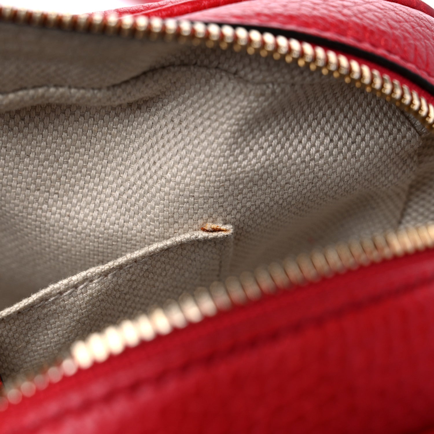 Gucci Pebbled Calfskin Small Soho Disco Bag Tabasco Red 12 of 16