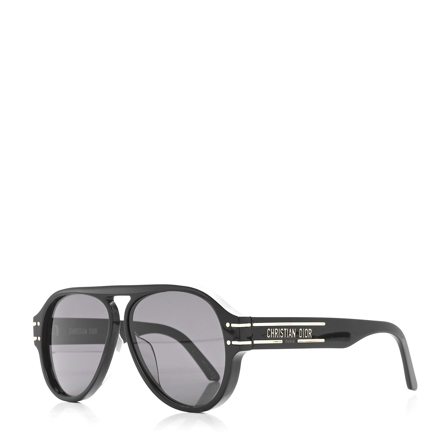 Christian Dior Acetate Diorsignature A1U Pilot Sunglasses Black 1 of 8