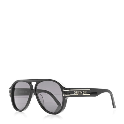 Christian Dior Acetate Diorsignature A1U Pilot Sunglasses Black 1 of 8