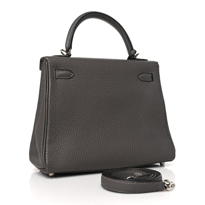 Hermes Togo Kelly Retourne 25 Etain 3 of 11