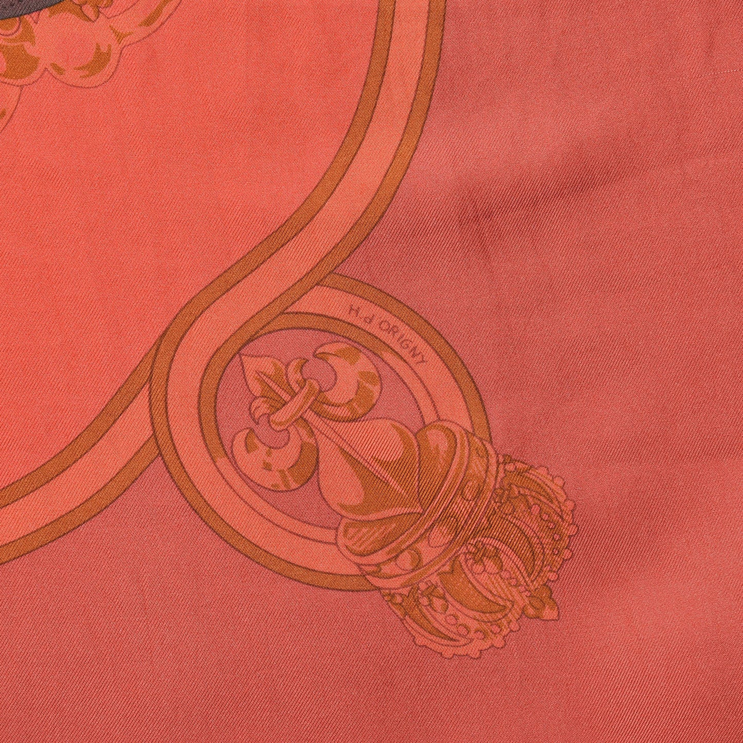 Silk Cavalcadour Shawl 140 Grenadine Corail Lie De Vin