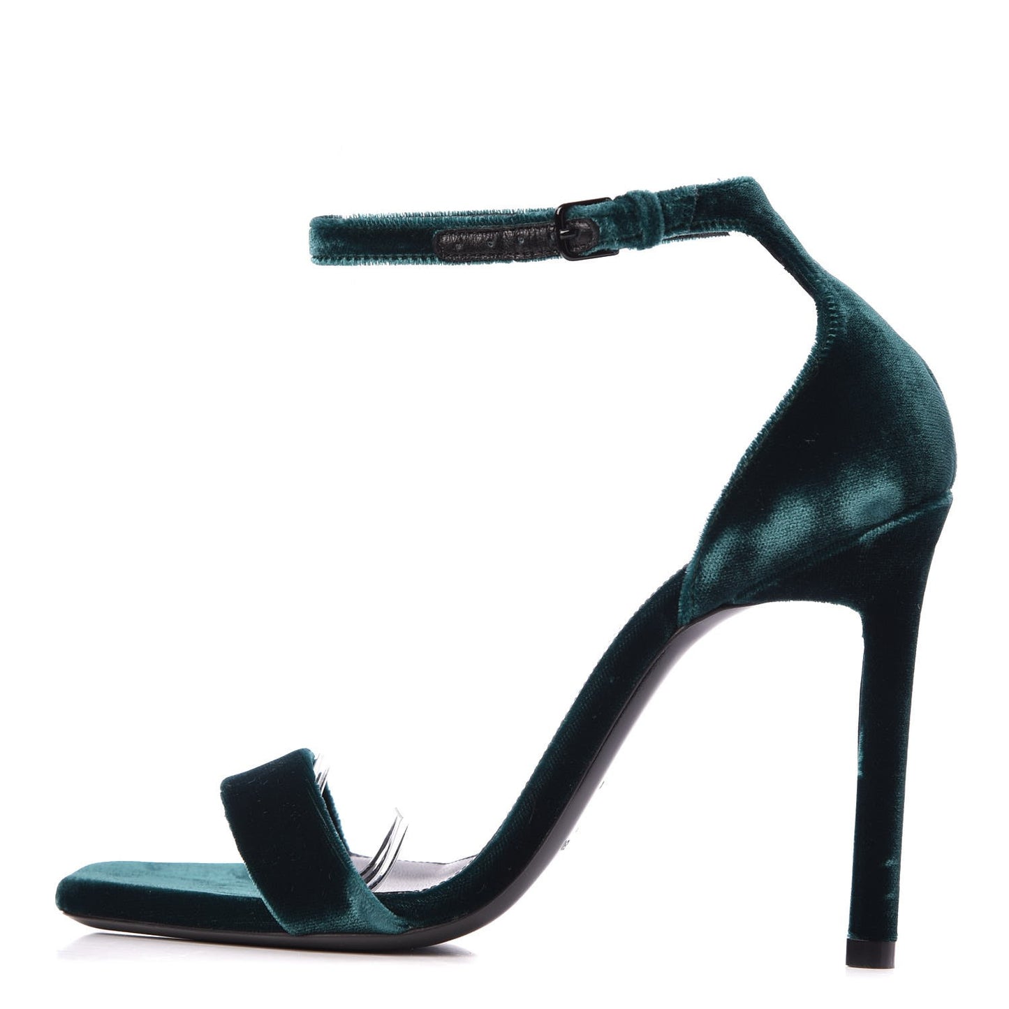 Velvet Amber 105 Ankle Strap Sandals 35 Malachite