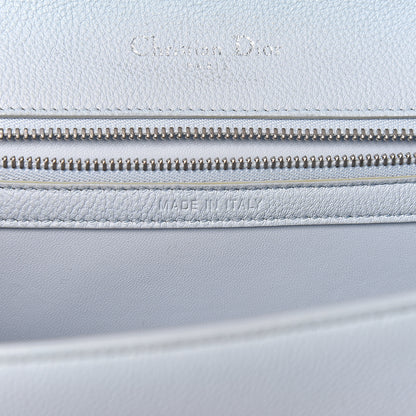 Christian Dior Grained Calfskin Crystal Floral Diorama Flap Bag Sky Light 7 of 16