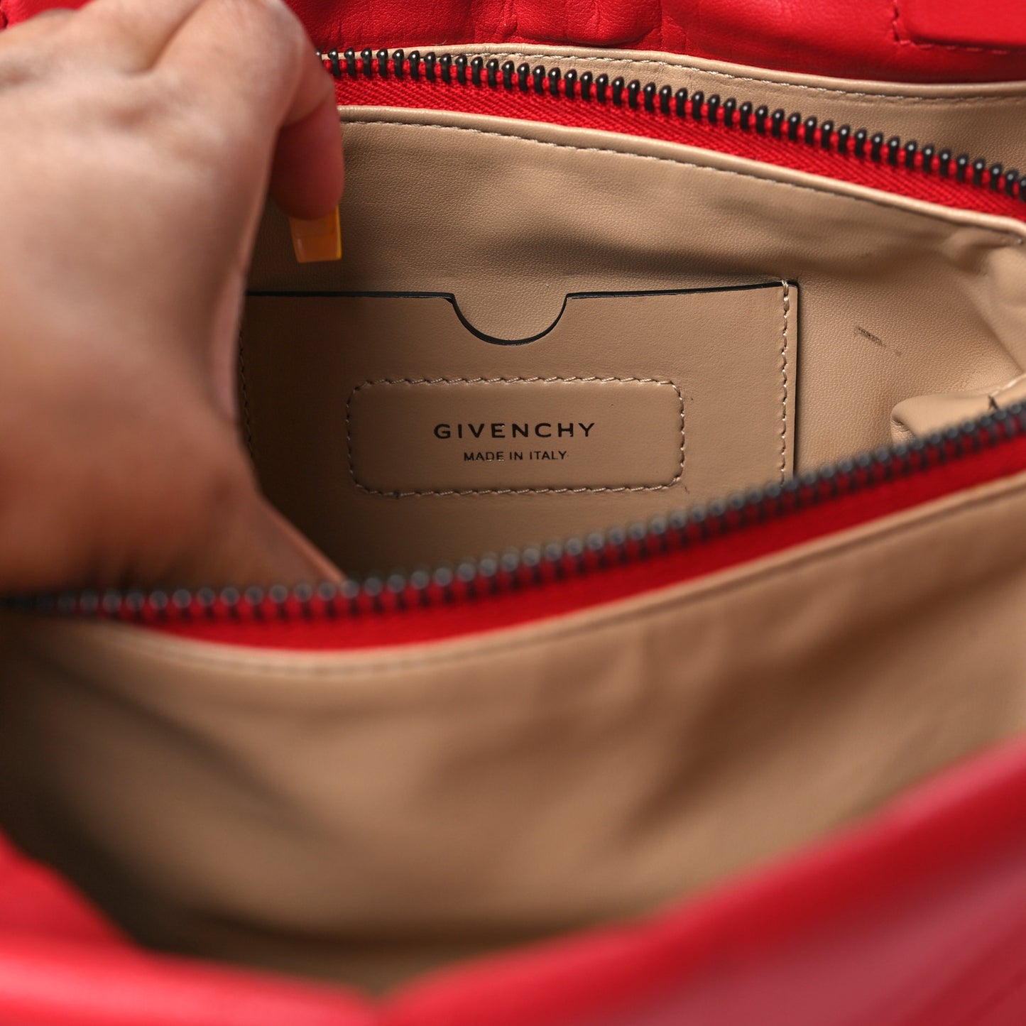 Calfskin Medium ID93 Satchel Light Red