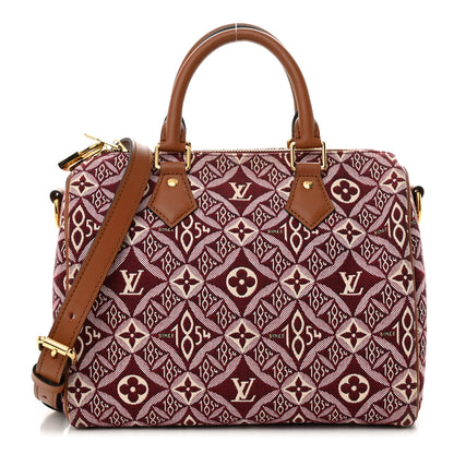 Louis Vuitton Jacquard Since 1854 Speedy Bandouliere 25 Bordeaux 2 of 13
