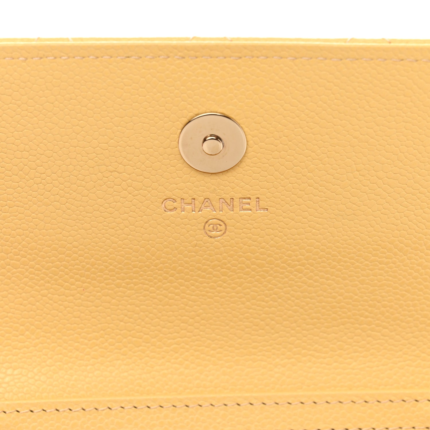 Chanel Caviar Quilted Business Affinity Clutch With Chain Flap Yellow 7 of 13