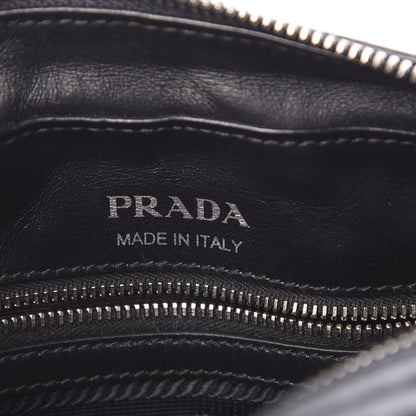 Prada Soft Calfskin Diagramme Crossbody Bag Black 5 of 10