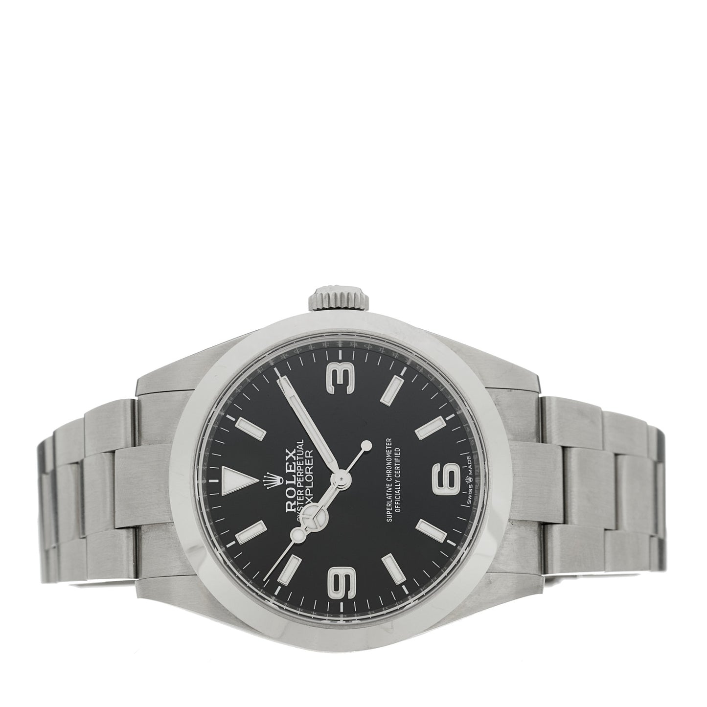 Stainless Steel 40mm Oyster Perpetual Explorer Watch Black 224270