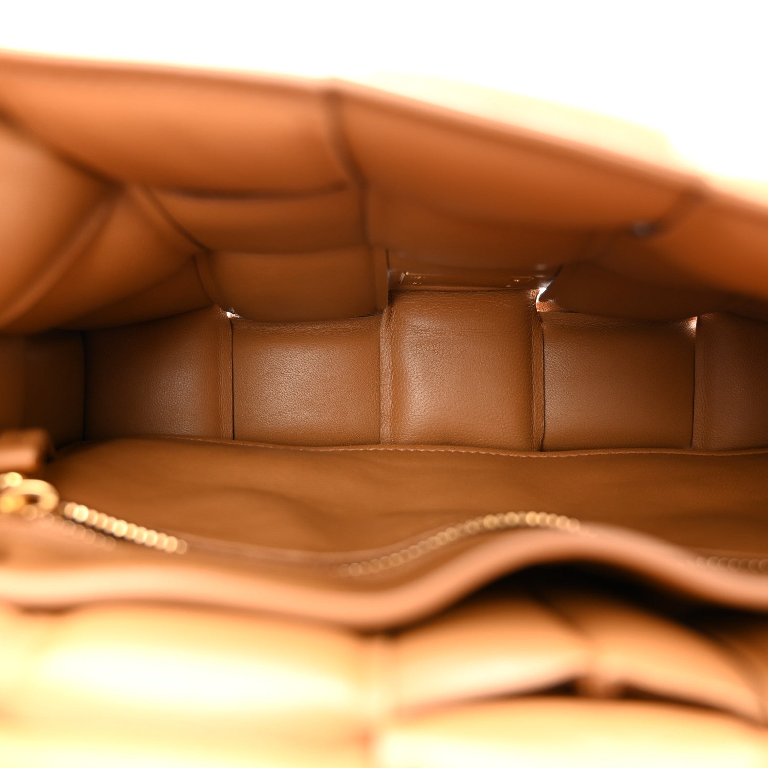 Bottega Veneta Nappa Maxi Intrecciato Padded Cassette Crossbody Bag Caramel 5 of 10