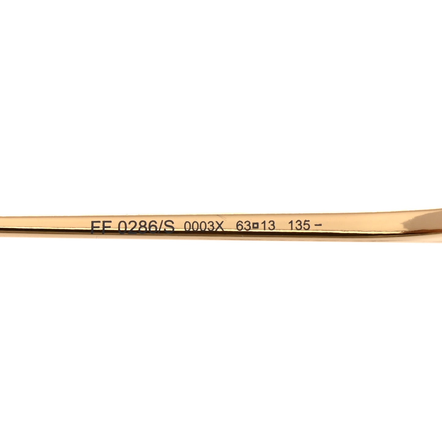 Metal Aviator Sunglasses FF0286/S Rose Gold